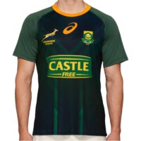 CRBsports Team Sud Africa,Springboks,Rugby Jersey,Home Edition,Nuovo Tessuto Ricamato,Swag Sportswear 
