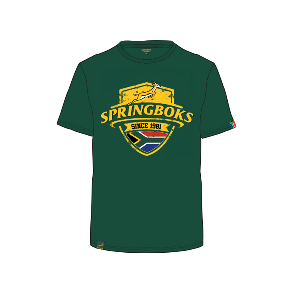 Springbok Mens Shield tee SA Rugby Official Online Shop